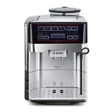 Bosch TES60759DE Kaffeevollautomat VeroAroma 700 OneTouch Zubereitung/Double Cup (1500 W, 1,7 L, 19 bar, Cappuccinatore) edelstahl -