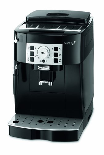 De'Longhi Magnifica S ECAM 22.110.B Kaffeevollautomat (Direktwahltasten und Drehregler, Milchaufschäumdüse, Kegelmahlwerk 13 Stufen, Herausnehmbare Brühgruppe, 2-Tassen-Funktion) schwarz -