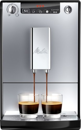 Melitta E 950-103 Kaffeevollautomat Caffeo Solo mit Vorbrühfunktion, silber/schwarz -