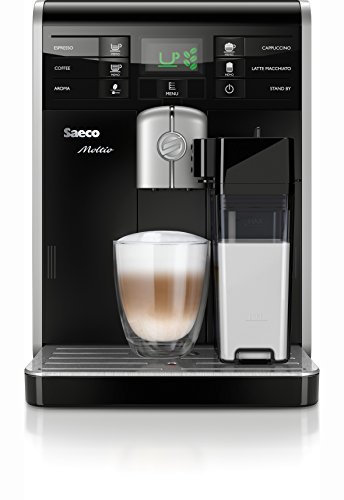 Saeco HD8769/01 Moltio Kaffeevollautomat, integrierte Milchkaraffe, schwarz -